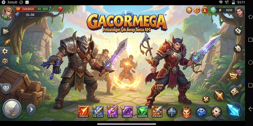Gameplay seru dan mendebarkan di dunia RPG GACORMEGA.