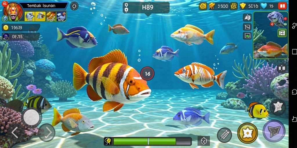 Tampilan gameplay menarik dalam H89, penuh warna dan aksi seru.