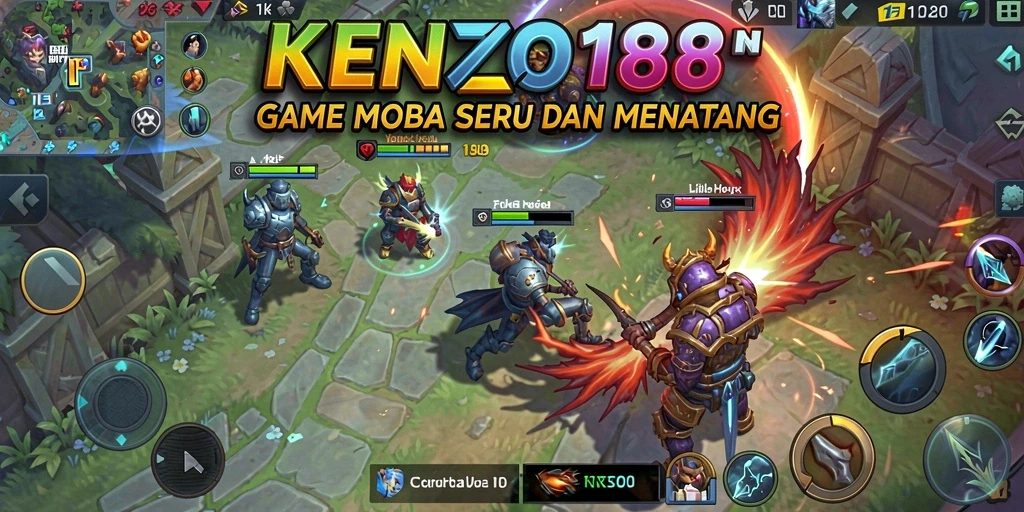 Tampilan gameplay seru dan kompetitif KENZO188 saat pertarungan berlangsung.