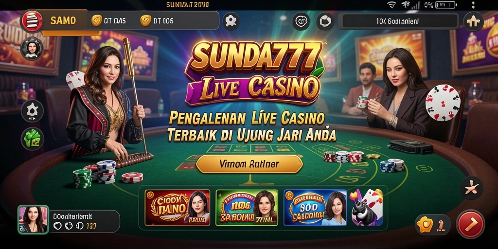 Gameplay Live Casino SUNDA777 yang mendebarkan dan interaktif.