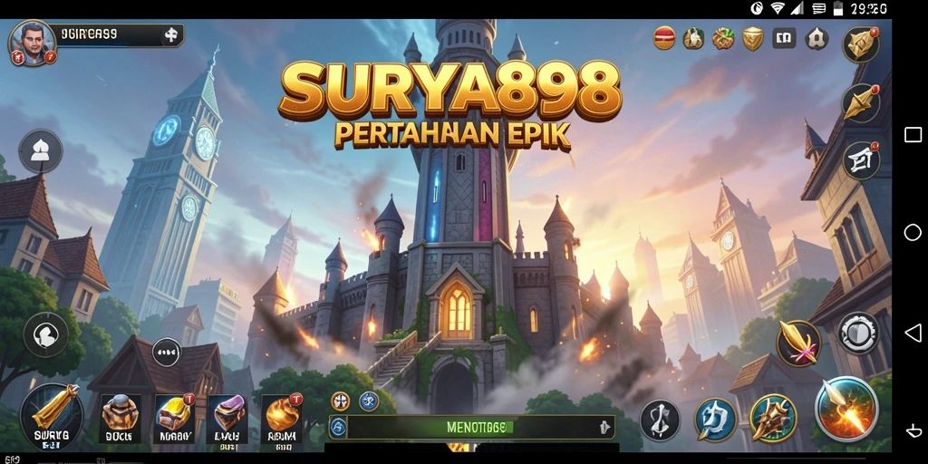 Gameplay Tower Defense yang mendebarkan dan menantang.